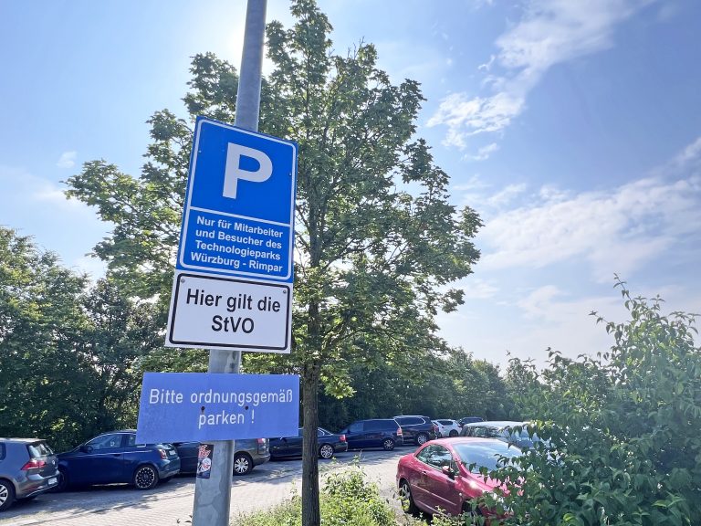 Parkplatzschild